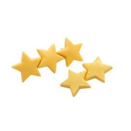2PCS Small Star Hair Clips for Women Girls Cute Bangs Side Duckbill Hair Accessories Yellow