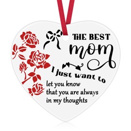Christmas Ornament Gifts for Mom from Daughter Son Best Mom Gifts from Daughter Son Ceramic Ornament Mom Gifts for Christmas Mom Birthday Gifts to My Mom Christmas Tree Ornaments