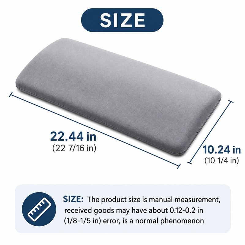 Lumbar Support Pillow for Sleeping Comfort – Memory Foam Back