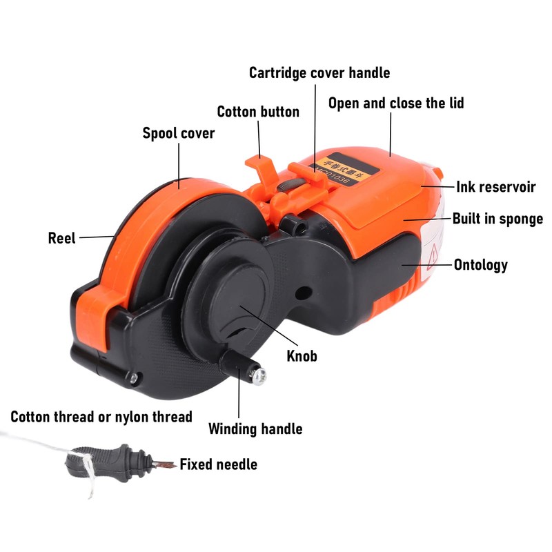 Jadeshay Automatic Ink Line Marker, 15m Wire Ultra Clear Marking