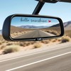 4 xHello Sunshine Rear View Mirror Sticker,Rearview Mirror Decal,Car Accessories