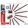 NATARAJ 10 Hexagonal Wooden Pencils + Eraser + Sharpener -