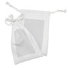 Ambesonne Grey and White Fabric Pouch Set of 2, Labyrinth
