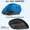 memzuoix Ergonomic Vertical Wireless Mouse - 2.4G Optical Cordless Mice