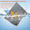 TEEMO 1Pcs Pool Mats for Deck 3x10ft Rubber Drainage Matting