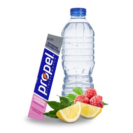 Generic Propel Powder Packets Electrolyte Hydration - Zero Sugar - Electrolyte Water Beverage Mix Powder Packets - Raspberry Lemonade, Grape, Berry, Kiwi Strawberrry - 40 pack