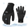 Vgo... 5-Pairs Freezer Winter Work Gloves, Double Lining Rubber Latex