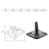 5Pcs Eye Plate Stainless Steel Thicken Eye Pad for Ceiling