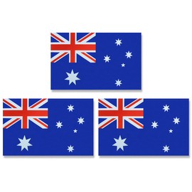 JBCD Australia Australian Flag Magnet Decal - for Car SUV Truck, 3 Pack, 3x5 Inches