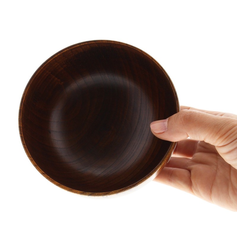 Ishida Bowl, Lacquered, Natural Wood, Product Size: 2.8 x 4.4