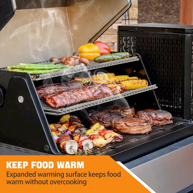 Onlyfire Stainless Steel Warming Rack Replacement for Masterbuilt Gravity Series