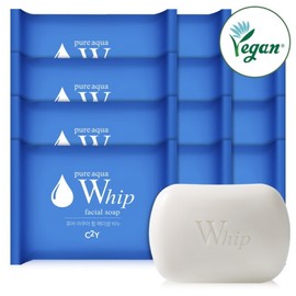 C2Y Aqua Whip Facial Wash Cleansing Soap 100gX12 / C2Y 아쿠아휩 페이셜 세수 세안 클렌징 비누 100gX12개