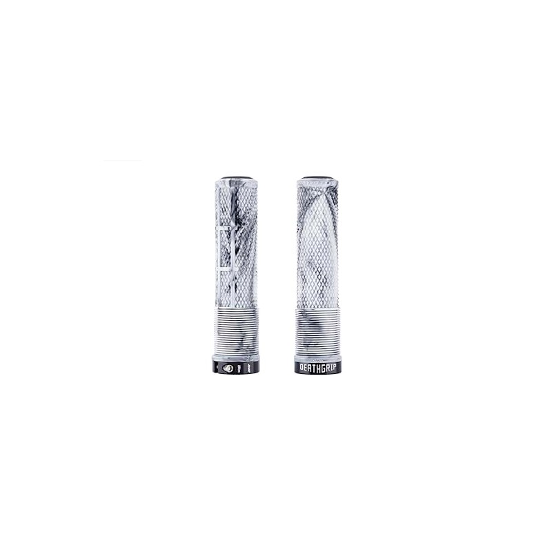 DMR Deathgrip 2 Flangeless Handlebar Grips (Snow Camo, Thick)