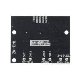 DC Motor Driver, DC 3V-18V 10A Dual H Bridge Motor Speed Controller PWM Motor Regulator Board Control Module Industrial