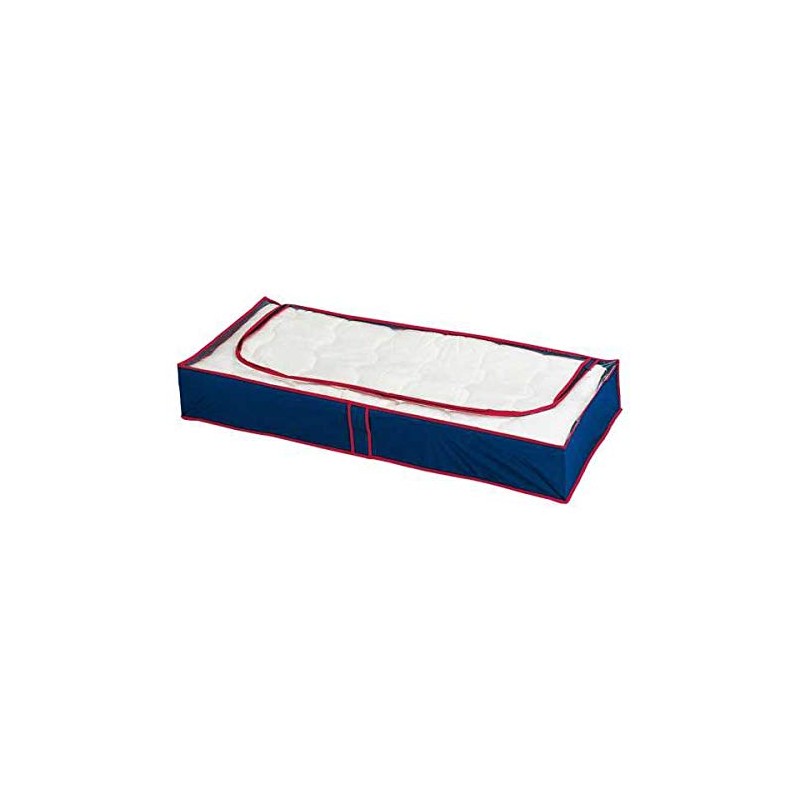 WENKO Underbed Storage Set of 4 Blue/Red