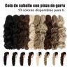 Extensiones Cabello Natural Clip Ondulado Coleta De Cabello