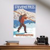 Lantern Press 16x24 Inch Giclee Print, Stevens Pass, Washington, Skier
