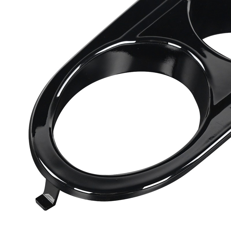 2pcs Front Bumper Foglight Cover Dual Holes Car Accessory Fit