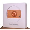 Camellia Bees 16th Wedding Anniversary card, Wax Theme Anniversary card