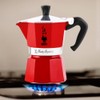 Bialetti Moka Express Red Caffettiera in Alluminio, 1 Tazza, Rosso,30