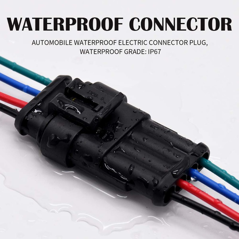 4 Pin Connector Waterproof Connector, Male and Female Way 16