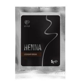 LOVELY Henna Legendary Brown Eyebrow Colour, 5 g, for Defined Brows from Plant-Based Pigments, Dark Brown Colour with Warm Undertone for Brown and Reddish Hair Colours (Pack of 1)