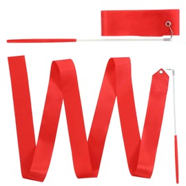 Bremorou 2 Pcs Dance Ribbons For Kids Sparkling Dance Ribbon Streamer Gymnastics Ribbon With Wand Twirling Dancing Ribbons Rhythmic Long Ribbon Streamers Gymnastics Accessories For Girls Adults