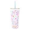 Lilly Pulitzer Double Wall Tumbler with Lid and Reusable Straw,