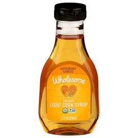 Wholesome Sweeteners 7.7-Ounce Organic Light Corn Syrup, Non GMO, Gluten Free & Vegan, for Baking and Glazing, 1 Pack