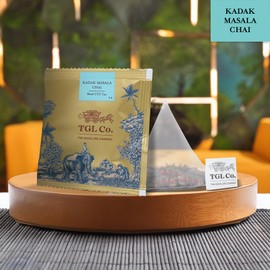 TGL Co. Kadak Masala Chai – Spiced Black Tea Bags | Bold Indian Chai with Real Spices – 16 Teabags, 2.25 oz | Strong & Aromatic | Gift-Ready Box