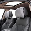 Premium Car Headrest Pillow Suede Memory Foam Neck Support for