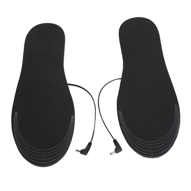 2Pcs Heated Insoles L Size USB Plug in Washable Foot