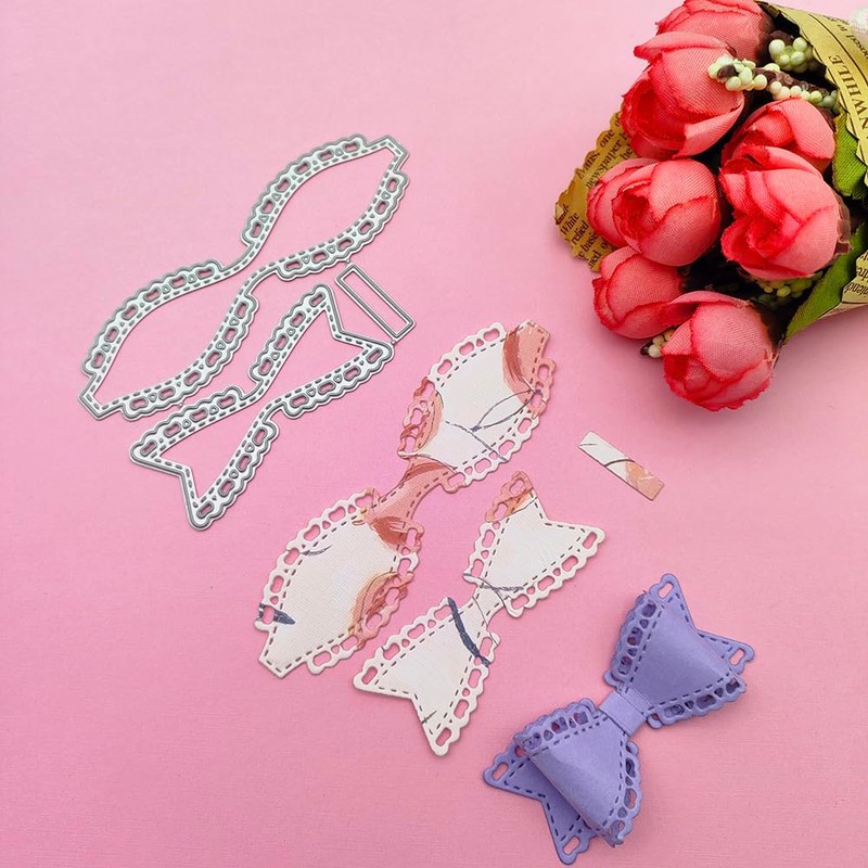 Bow Tie Metal Die Cuts,Christmas Bowtie Bow Cutting Dies Cut
