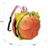 MaiQidd Cheeseburger Backpack Multi-compartment Funny Hamburger Backpack