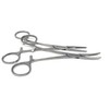 Set of 2 Curved + Straight Kelly Hemostat Forceps with