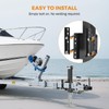 BEAMNOVA 8000 lbs Trailer Jack, Drill-Powered/Manual, Bolt-On Side Mount Swivel