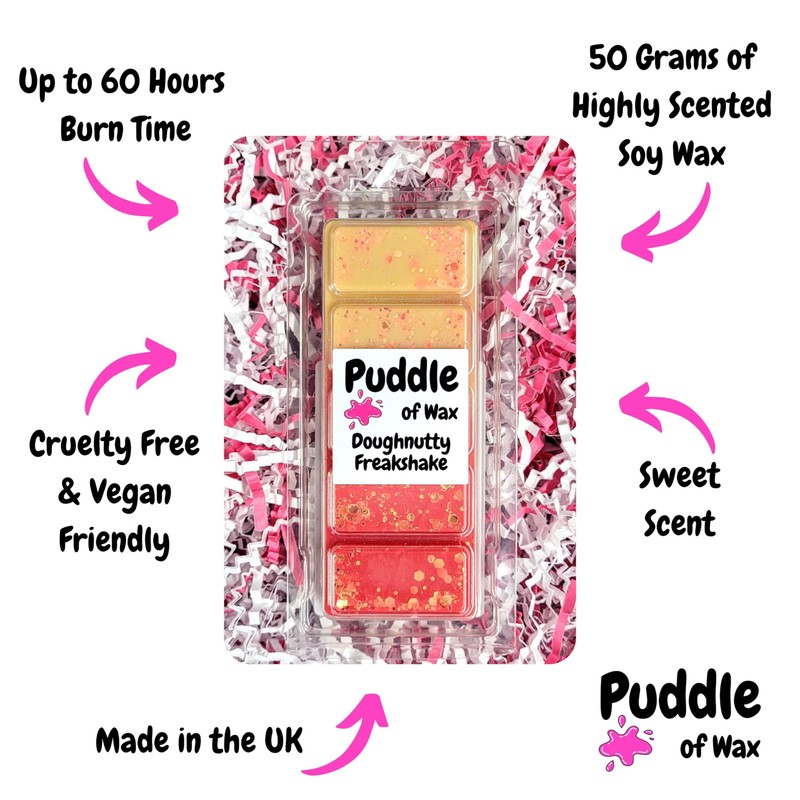 Puddle of Wax - Doughnutty Freakshake Soy Wax Melt Snap