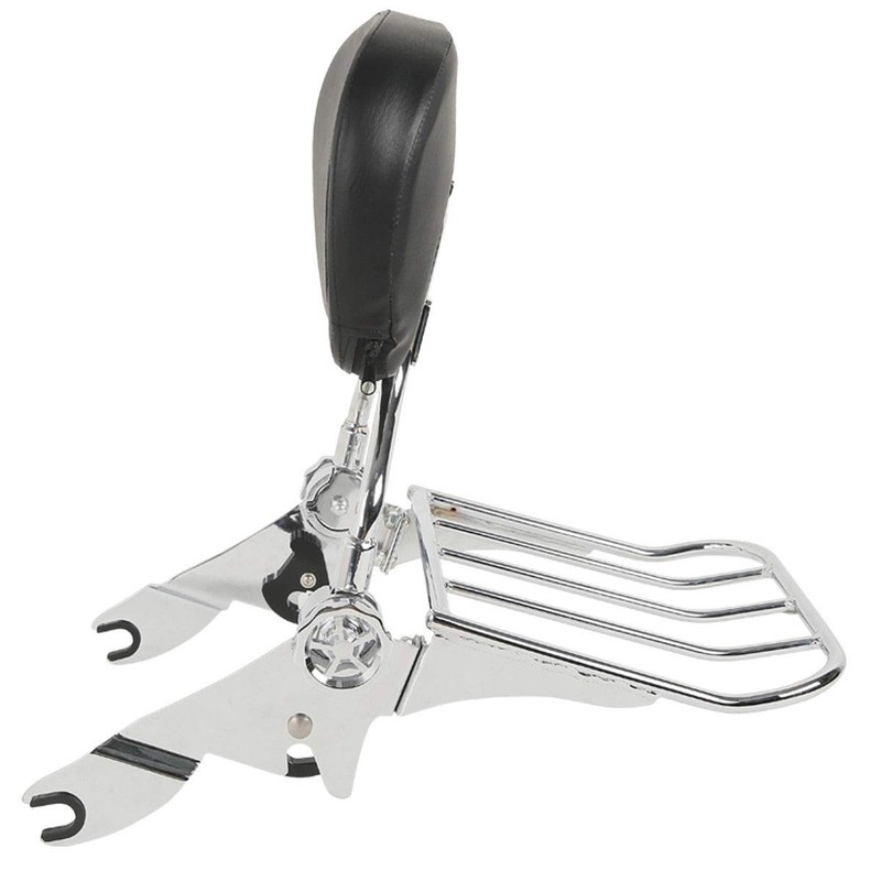 TCMT Detachable Backrest Sissy Bar w/Luggage Rack and 4 Point