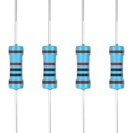 GUEEYUAW 100 Pcs 10K Ω ohm Resistor 1/2W(0.5Watt) Metal Film Fixed Resistor 0.01 ±1% Tolerance Resistors