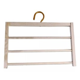 mdj Set De Ganchos De Madera Para Pantalón 3pzas