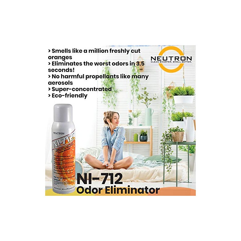 Dpnamron NI-712 Odor Eliminator Fresh Orange Pint (3 Bottle) Eliminates