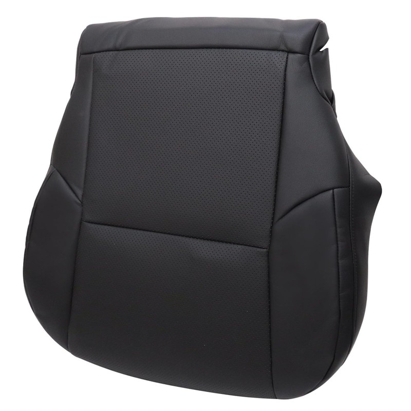 FZJDSD Black Driver Side Bottom Perforated Leather Seat Cover Compatible