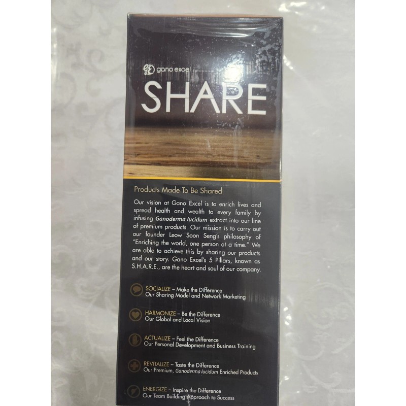 GANO EXCEL GANOCAFE SCHOKOLADE HOT COCOA GANODERMA 20 SACHETS EXPIRATION