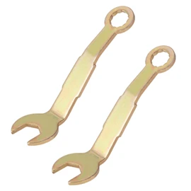 lasuroa 2pcs Pocket Door Wrenches, Bi-Fold Closet Door Pivot Adjustment Tool 3/8in Open Wrench 3in Length for RV Sliding Door Hanger Pocket Door Closet Door Hardware, Green