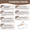 768A-844 Furnace Igniter 80V Compatible with Lennox Replaces 768A-4 41K5601
