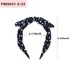 Navy Blue Polka Dot Headband for Women Girls Bow Headbands