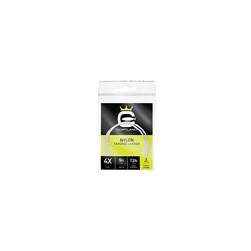 Cortland Line CORTLAND Nylon Tapered Leaders (9FT/4X - 7.2 LB)