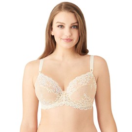 Wacoal womens Embrace Lace Underwire Full Coverage Bra, Nude/Ivory, 34D US