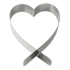 Zenker Cake Ring Heart 43730 19–28 CM Stainless Steel