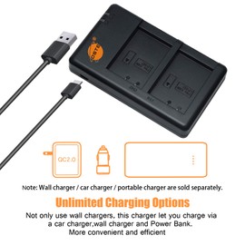 DSTE LP-E17 Battery Charger Compatible with Canon LP-E17 Battery and EOS Rebel T7i, T6i, T6s, SL3, SL2, 77D, 9000D, 8000D, 800D, 760D, 750D, 200D, M6, M5, M3, Kiss X8i DSLR Cameras & More